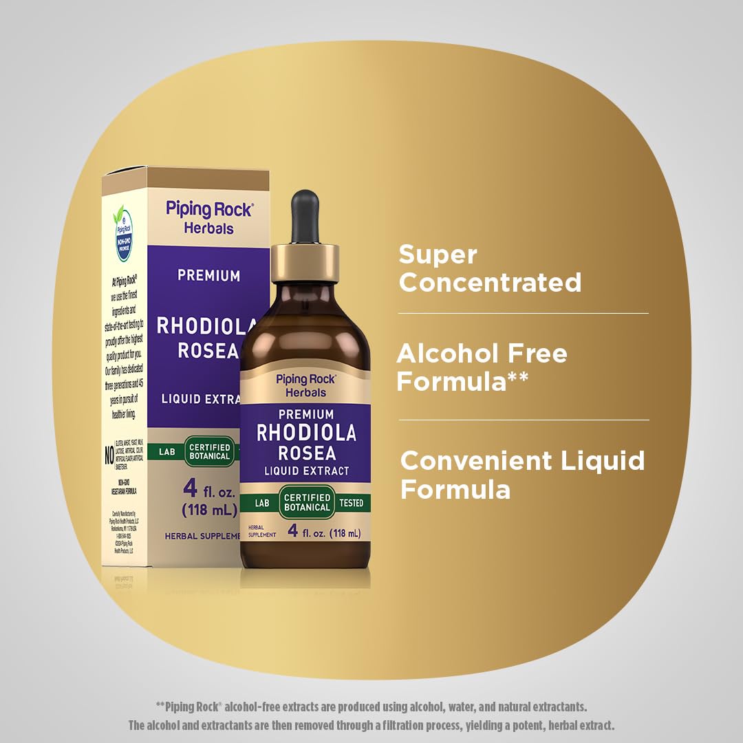 Piping Rock Golden Root Liquid Extract 272g back view