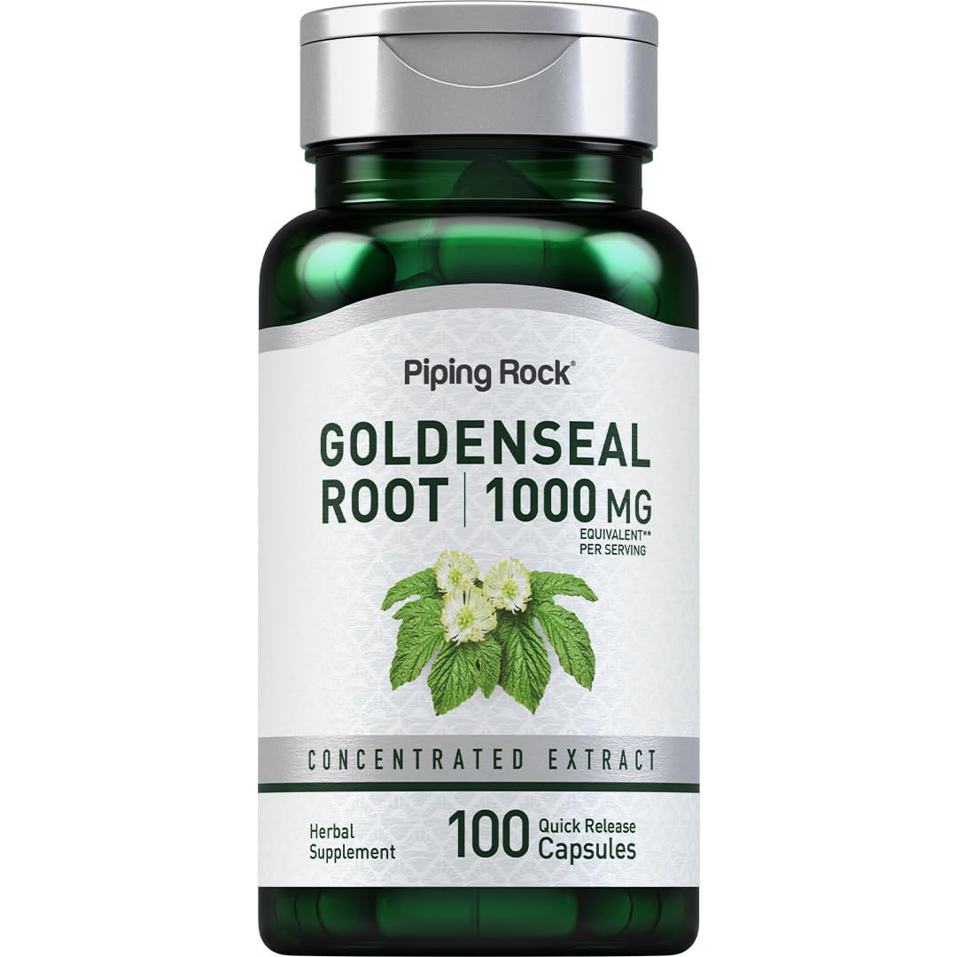 Piping Rock Goldenseal Root Super Concentrated Extract front view