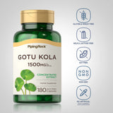 Piping Rock Gotu Kola Super Concentrated Extract capsule bottle side view