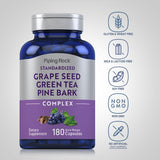 Piping Rock Grape Seed Extract 150mg side view of bottle