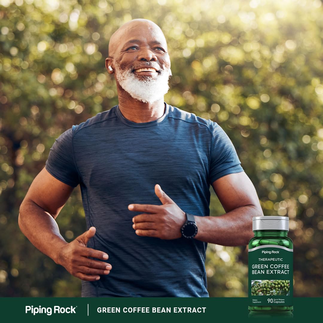 Piping Rock Green Coffee Bean Extract 73g label close-up