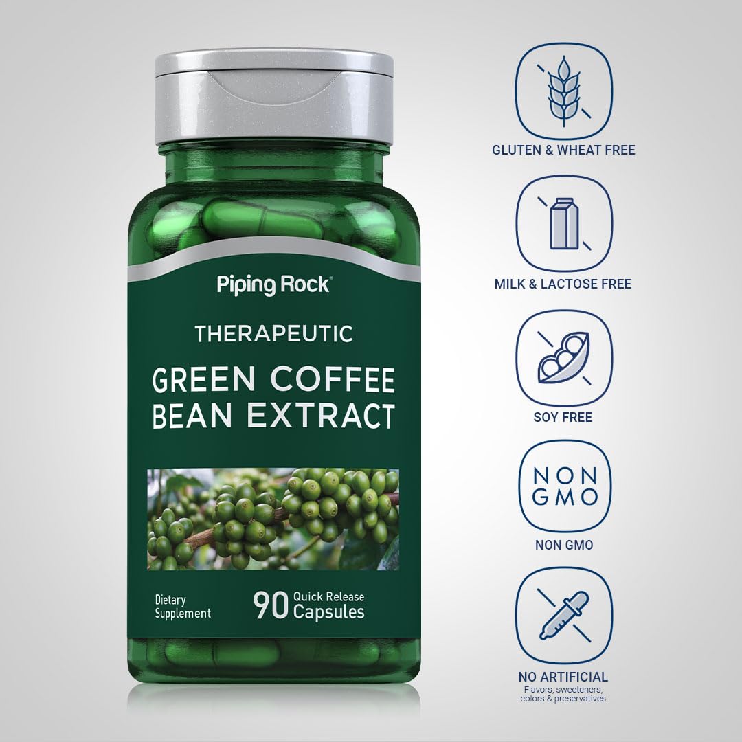 Piping Rock Green Coffee Bean Extract 73g packaging