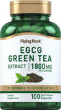 Piping Rock Green Tea Extract capsules front view