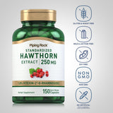 Piping Rock Hawthorn Berry capsules bottle top view