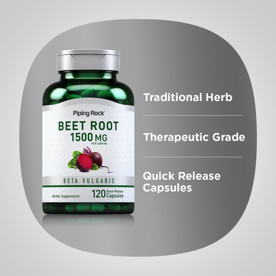 Piping Rock Herbal Supplement bottle with cap on