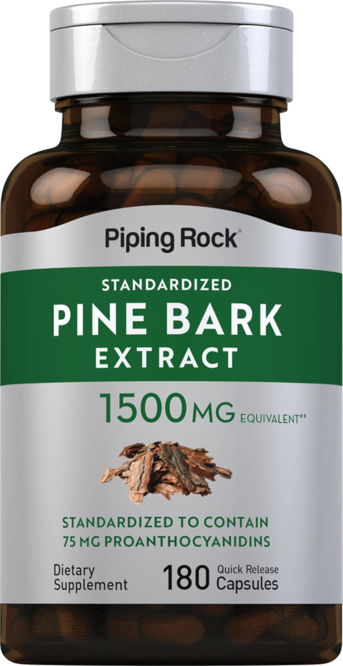 Piping Rock Herbal Supplement Quick Release Capsules front view