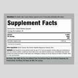Piping Rock Herbal Supplement side view showing capsule details
