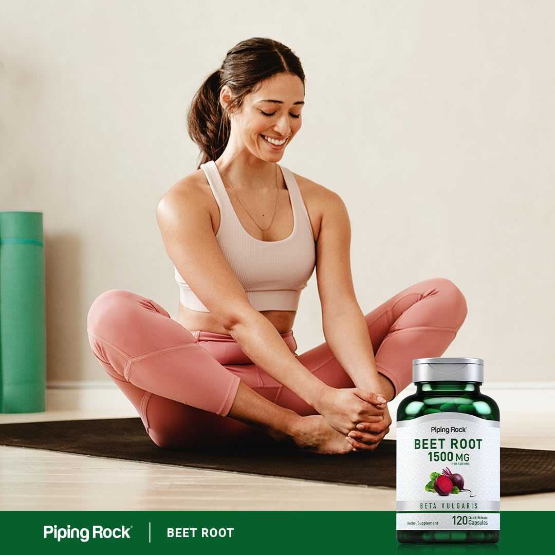 Piping Rock Herbal Supplement with a measuring spoon