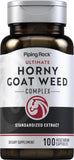 Piping Rock Horny Goat Weed supplement front view with packaging