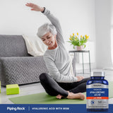 Piping Rock Hyaluronic Acid 100mg + MSM 900mg supplement with measuring spoon