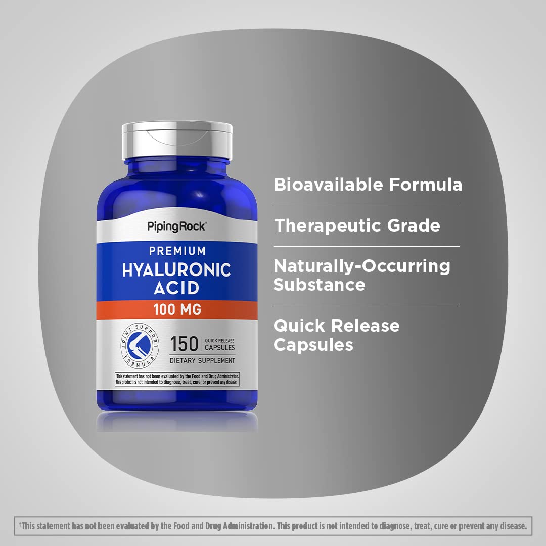 Piping Rock Hyaluronic Acid Quick Release Capsules close-up of capsules