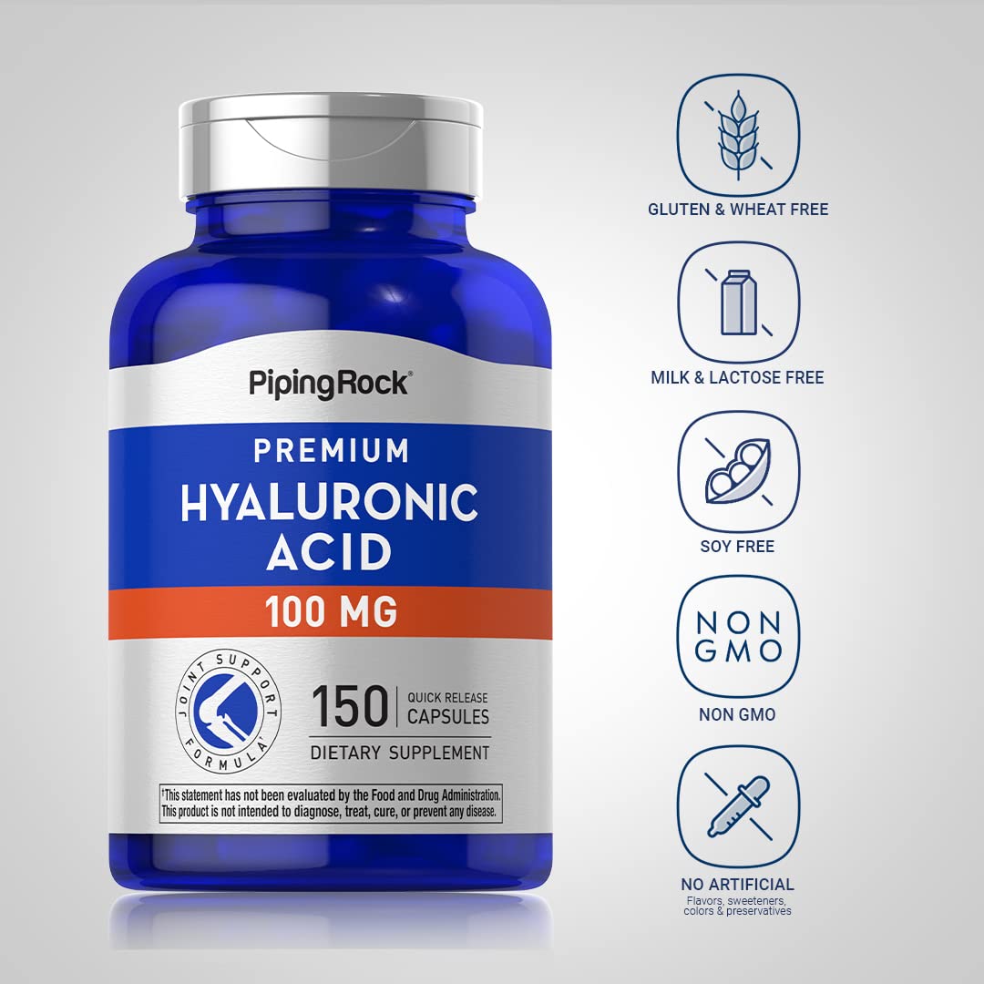 Piping Rock Hyaluronic Acid Quick Release Capsules packaging