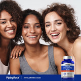 Piping Rock Hyaluronic Acid Quick Release Capsules with a measuring spoon