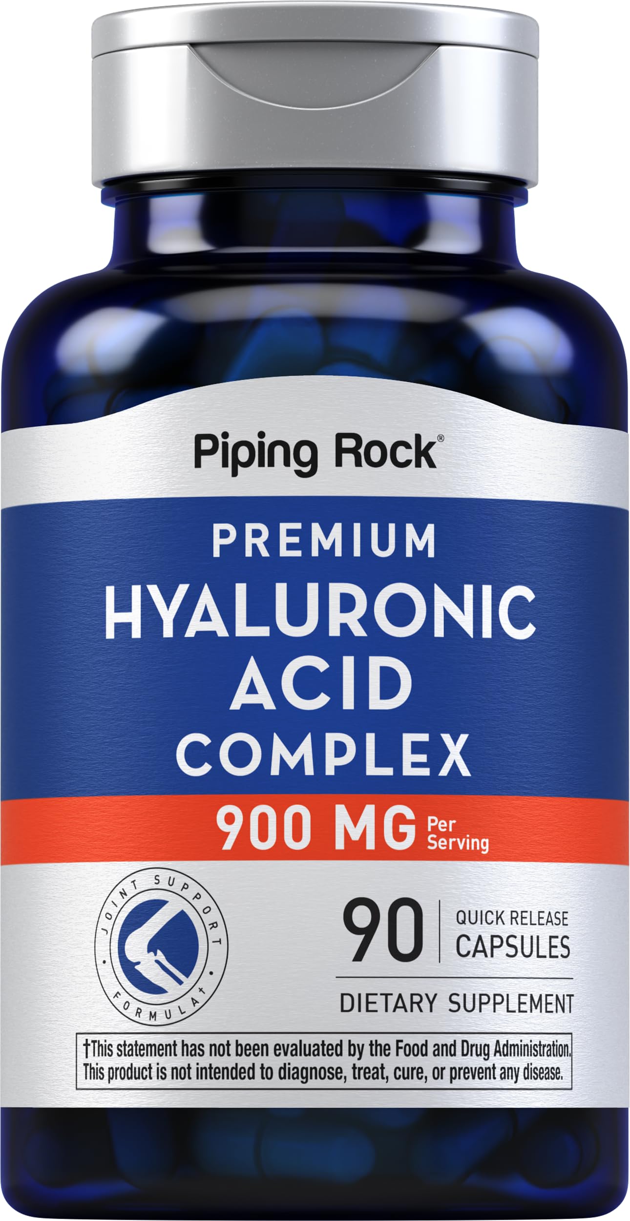 Piping Rock Hyaluronic Acid Supplement front view with packaging