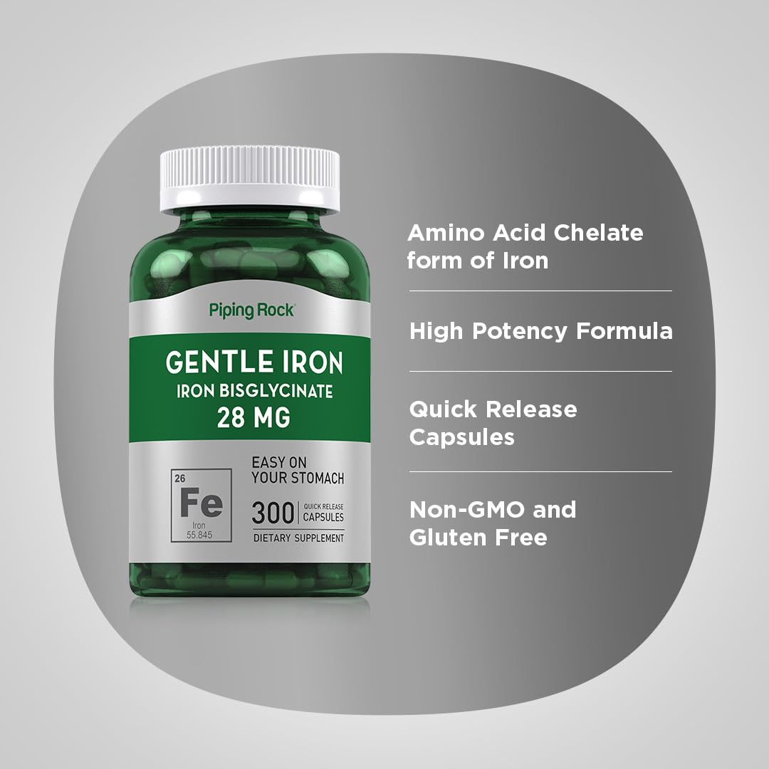 Piping Rock Iron Amino Acid Chelate 181g capsules
