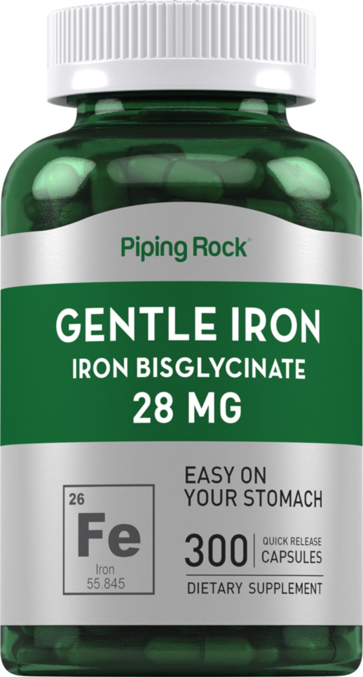 Piping Rock Iron Amino Acid Chelate 181g front view