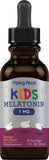 Piping Rock Kids Melatonin Liquid 1mg berry flavour with dropper