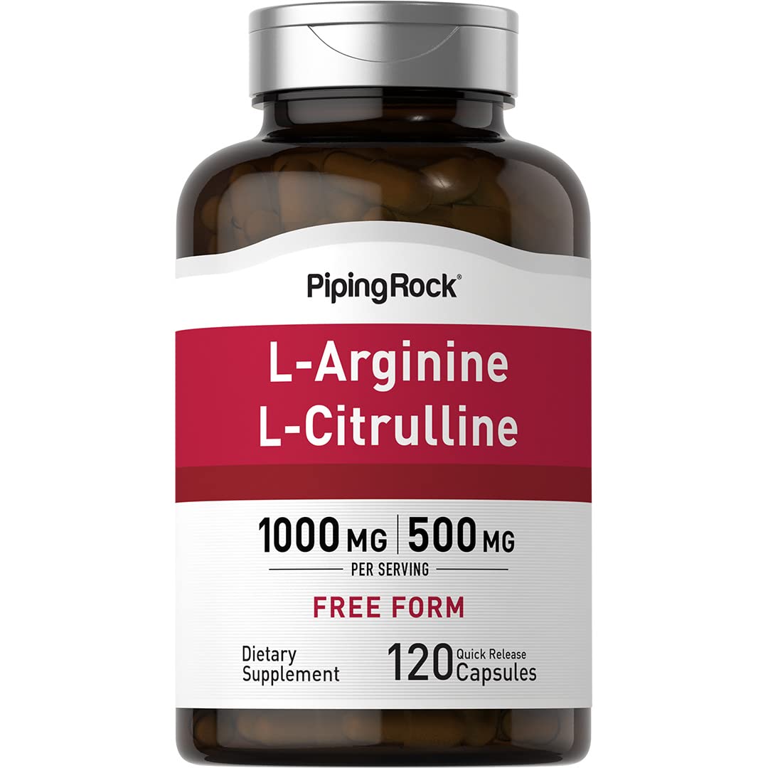 Piping Rock L-Arginine 159g front view of packaging