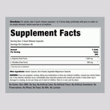 Piping Rock L-Arginine 159g side view showing label details