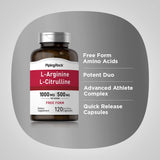 Piping Rock L-Arginine 159g with a measuring spoon for dosage