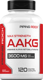 Piping Rock L-Arginine 3600mg supplement front view