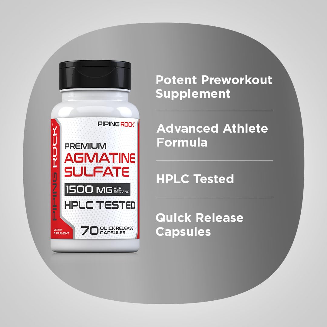 Piping Rock L-Arginine 68g capsule close-up