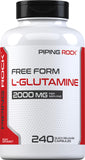 Piping Rock L-Glutamine 2000 mg capsule bottle front view