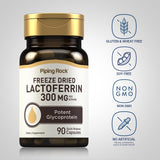 Piping Rock Lactoferrin capsules with nutritional information
