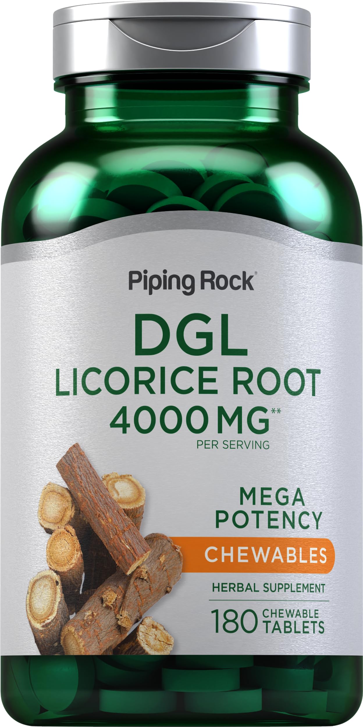 Piping Rock Licorice Root Chewable Tablets front view