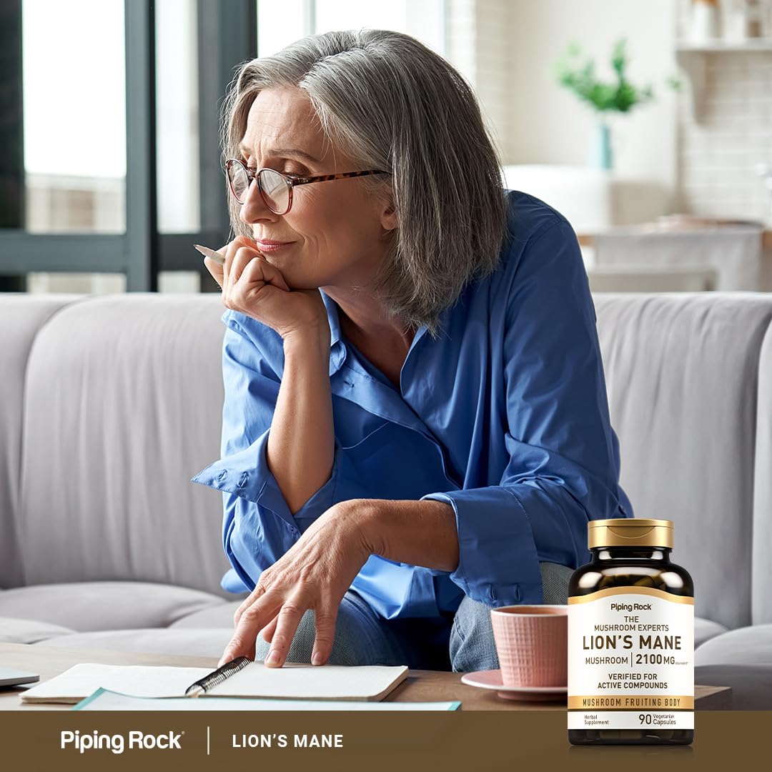Piping Rock Lion's Mane Mushroom Extract lifestyle setting