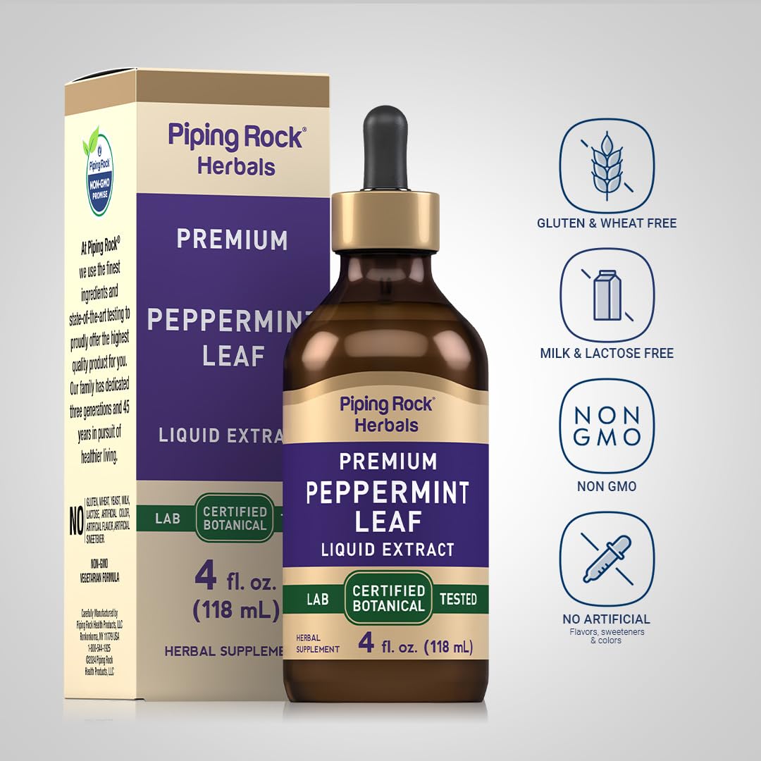 Piping Rock Liquid Extract Blended Vitamin & Mineral Supplement side view