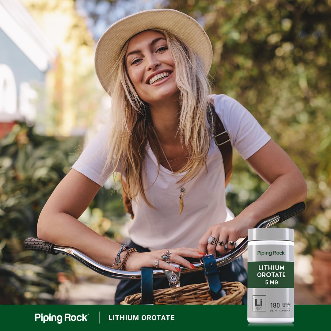 Piping Rock Lithium Orotate 5mg supplement ingredients list