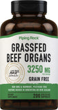 Piping Rock Liver Extract Capsules front view with packaging