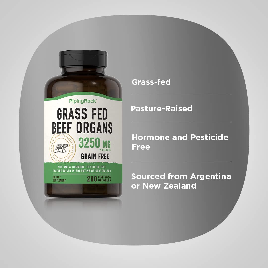 Piping Rock Liver Extract Capsules label with ingredient details