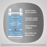 Piping Rock Lutein Supplement capsules on a wooden table