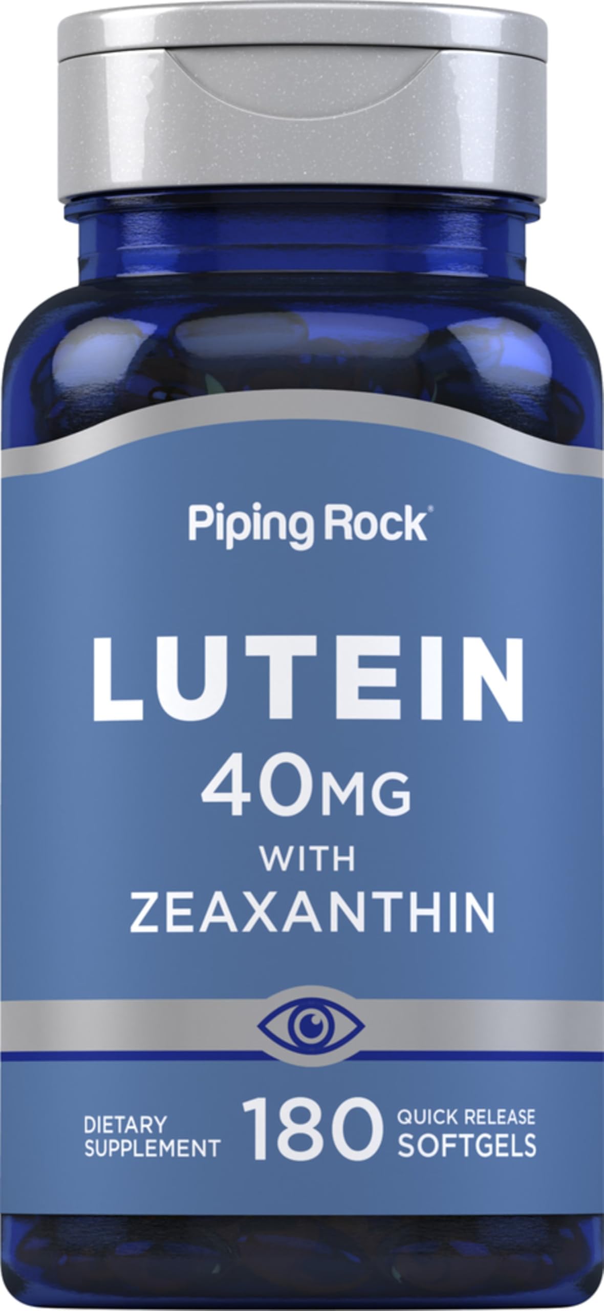 Piping Rock Lutein with Zeaxanthin 118g softgels front view