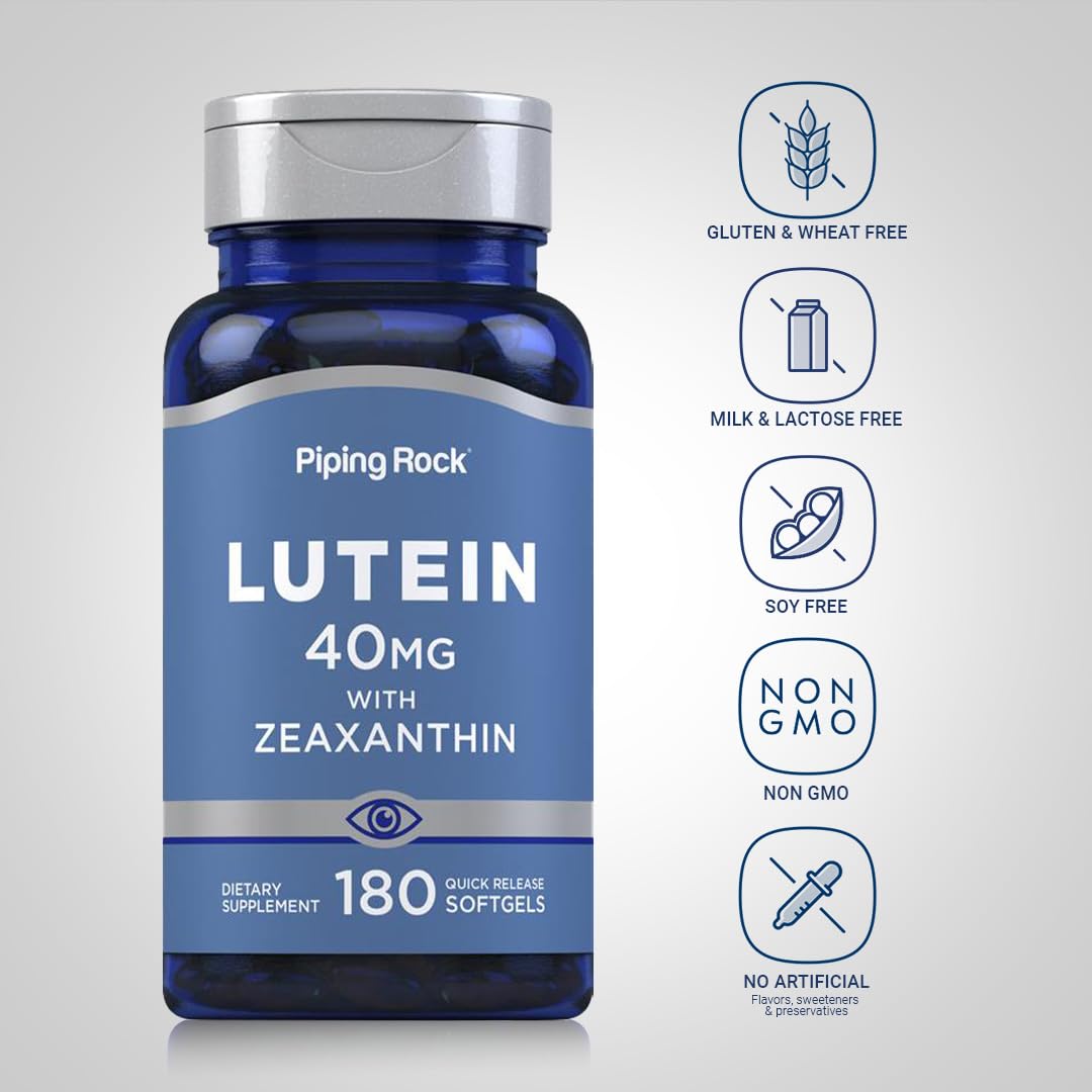Piping Rock Lutein with Zeaxanthin 118g softgels packaging