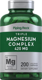 Piping Rock Magnesium 100% Daily Value front view packaging