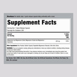 Piping Rock Magnesium 100% Daily Value side view with dosage details