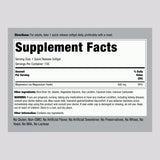 Piping Rock Magnesium Extra Strength Soft Gels back view showing supplement facts