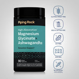 Piping Rock Magnesium Glycinate 120mg bottle with label