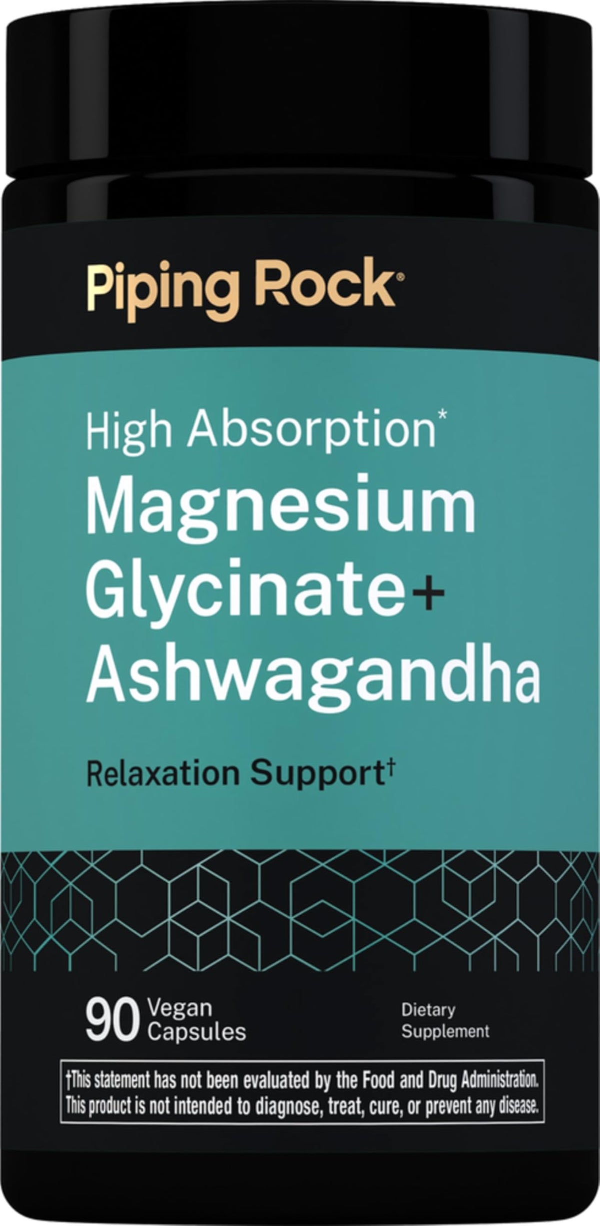 Piping Rock Magnesium Glycinate 120mg capsule front view
