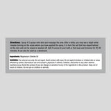 Piping Rock Magnesium Massage Oil 340g back view