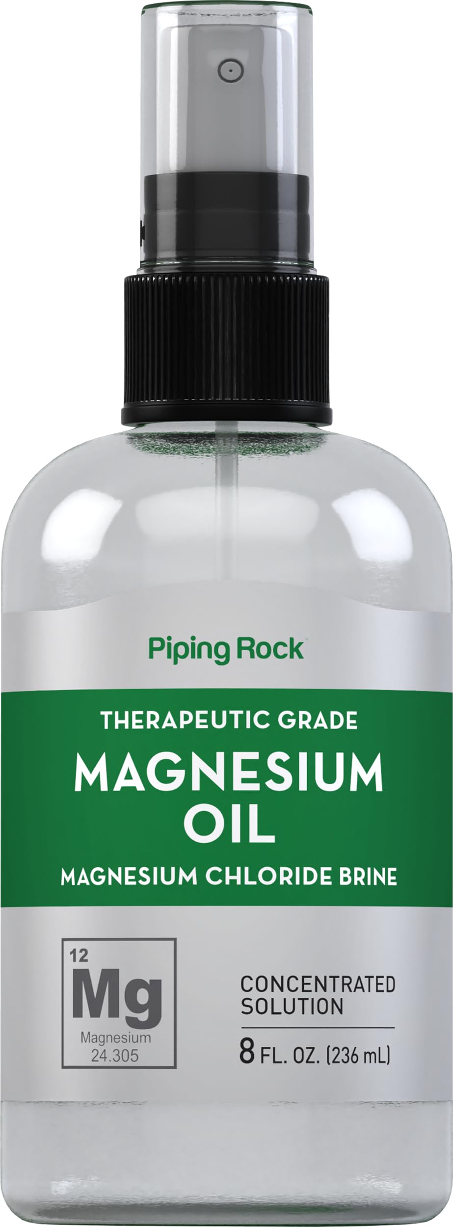 Piping Rock Magnesium Massage Oil 340g front view