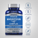 Piping Rock Magnesium Supplement 150mg 10-in-1 capsules back view