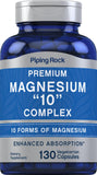 Piping Rock Magnesium Supplement 150mg 10-in-1 capsules front view