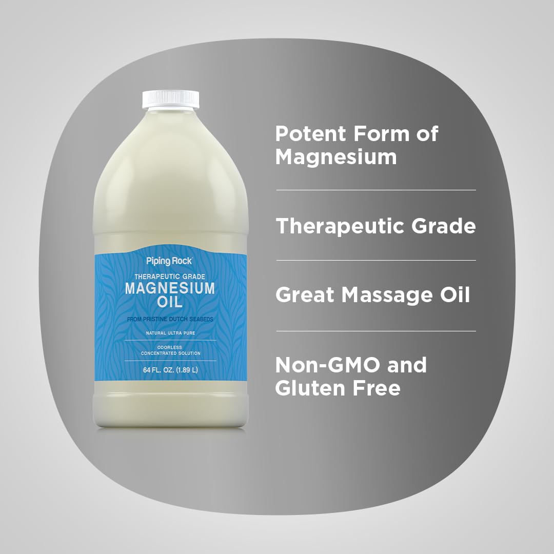Piping Rock Magnesium Supplement 2490g back view