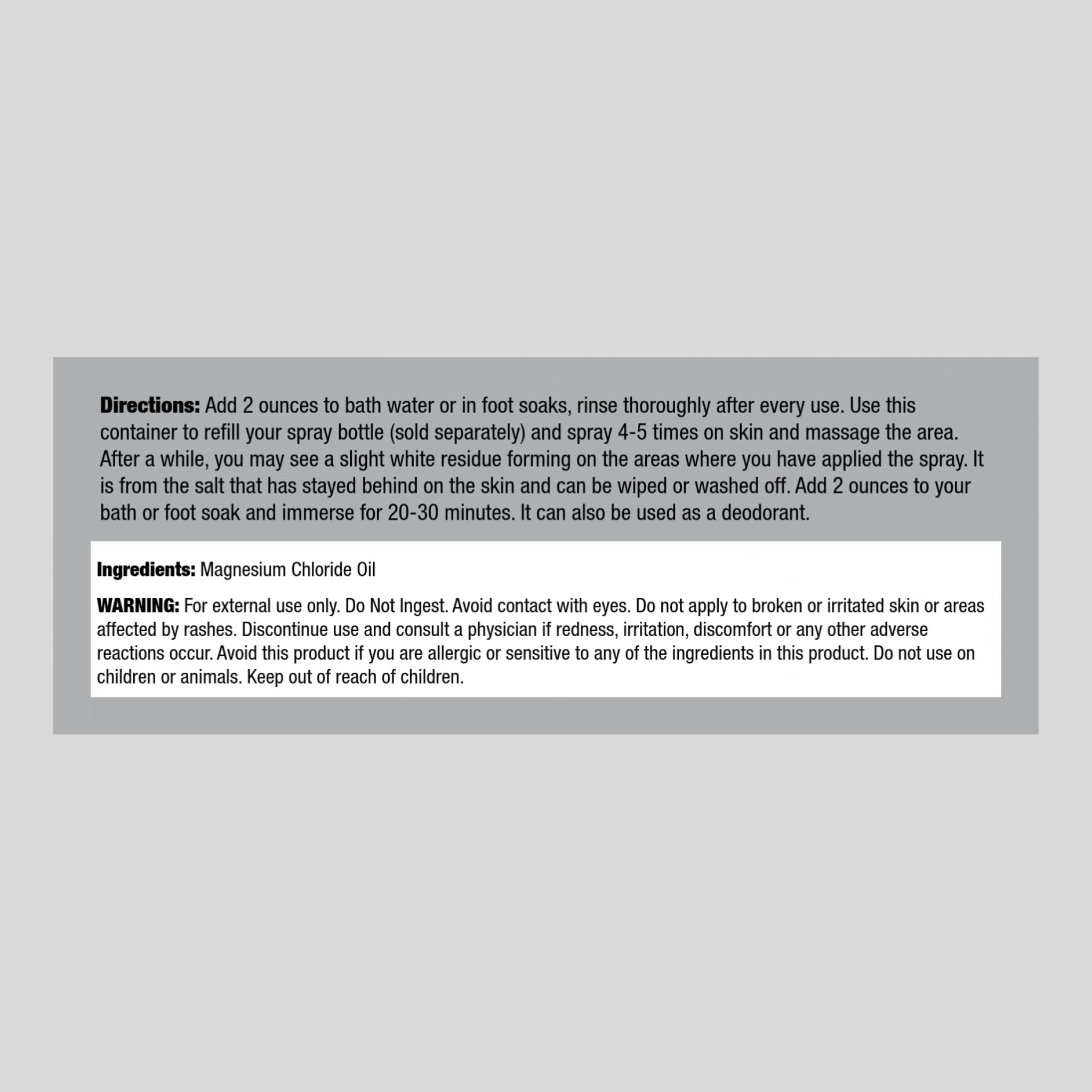 Piping Rock Magnesium Supplement 2490g packaging details