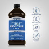 Piping Rock Magnesium Supplement 400 mg side view showing dosage