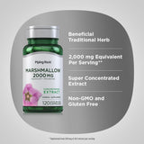 Piping Rock Marshmallow Root capsules on a wooden table